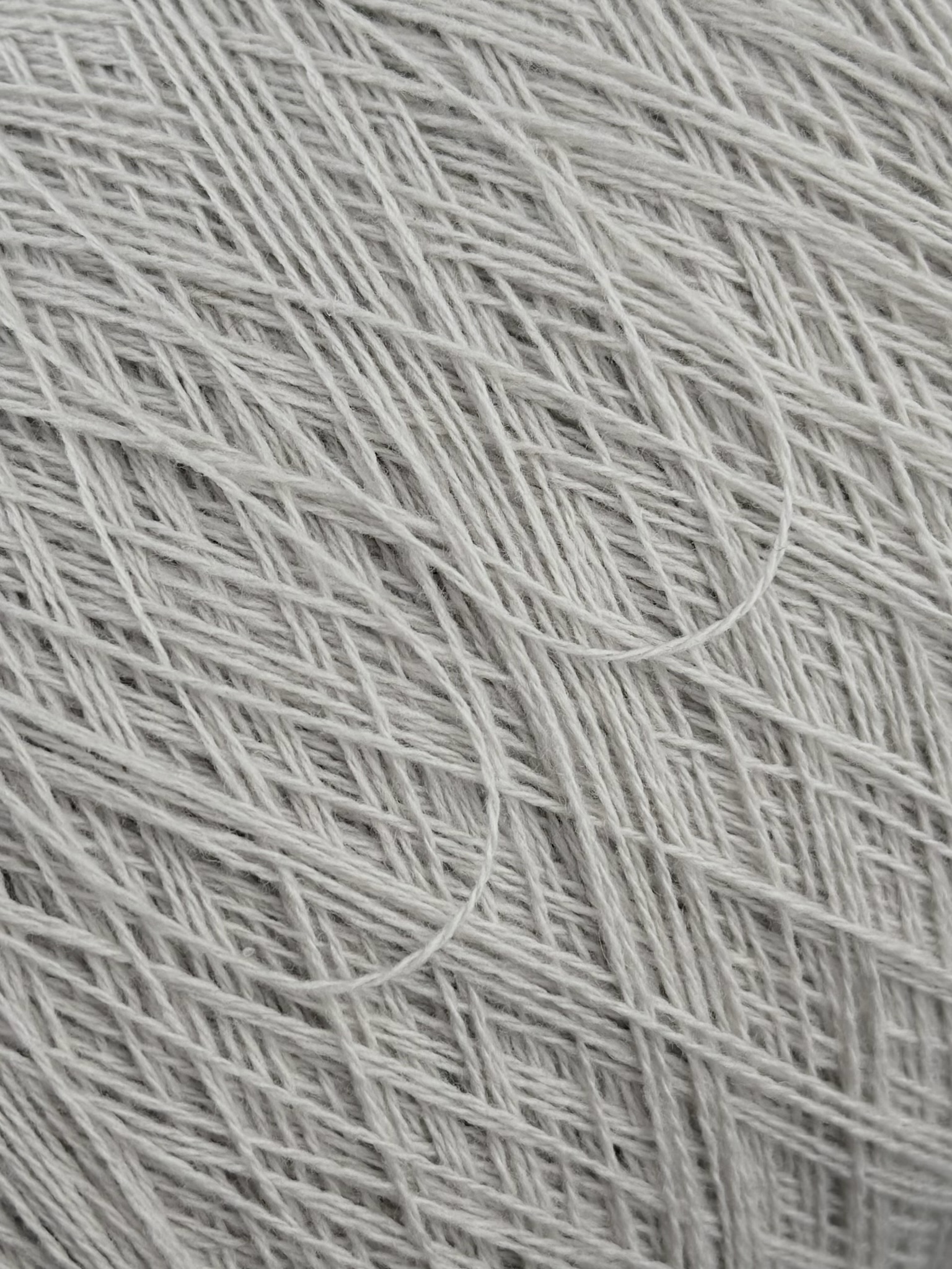 Loro Piana Lana Cash Nm 2/18 – Fil 90% Laine Mérinos 10% Cachemire col. Gris perle